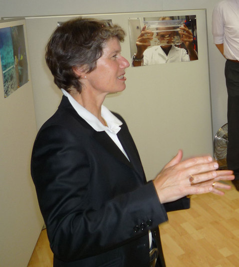 Dr. Isolde von Bülow, die Leiterin des GraduateCenter, bei der Preisverleihung