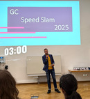 Host Dr. Florian Kniffka opens the GC Speed Slam